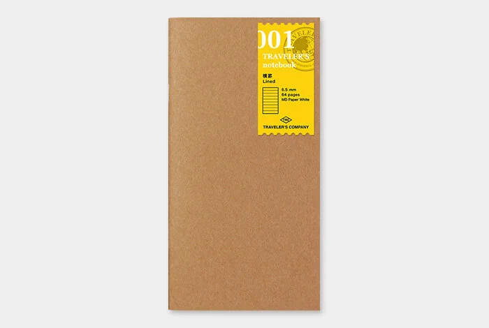Traveler's Company Japan - Regular Notebook Refill (001) Lined