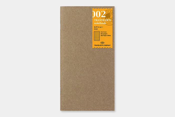 Traveler's Company Japan - Regular Notebook Refill (002) Grid Paper