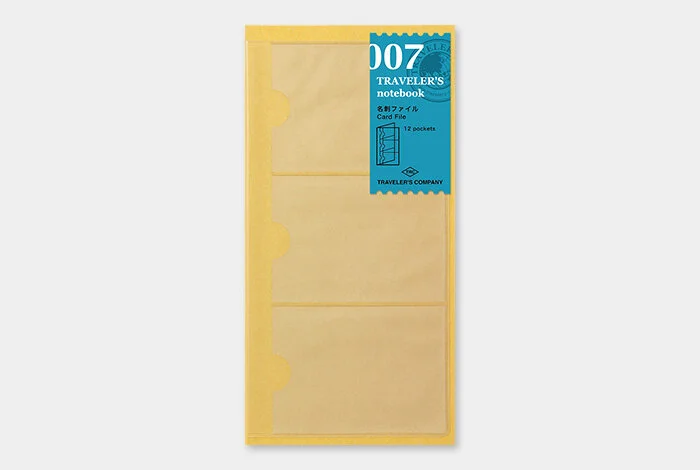 Traveler's Company Japan - Regular Notebook Refill (007) Card File