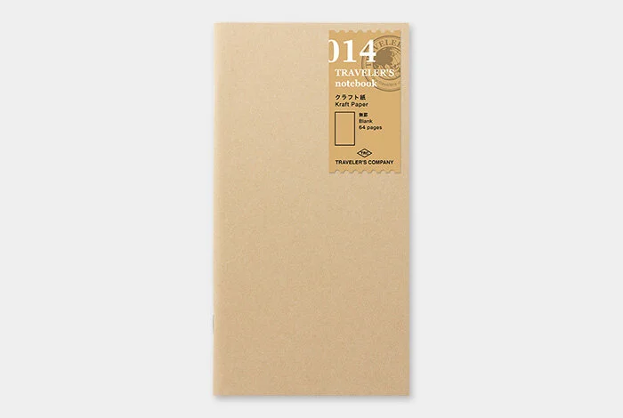 Traveler's Company Japan - Regular Notebook Refill (014) Kraft Paper