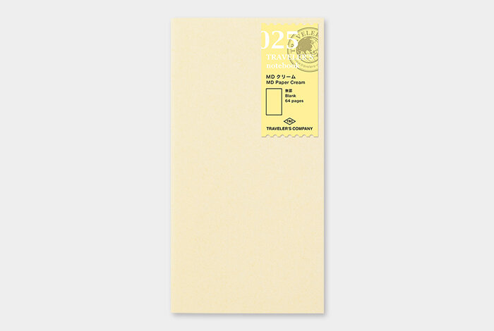Traveler's Company Japan - Regular Notebook Refill (025) Cream Paper