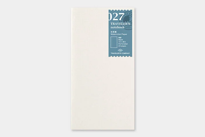Traveler's Company Japan - Regular Notebook Refill (027) Watercolour Paper