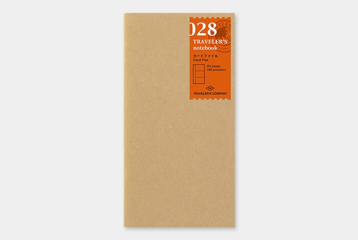 Traveler's Company Japan - Regular Notebook Refill (028) Card File