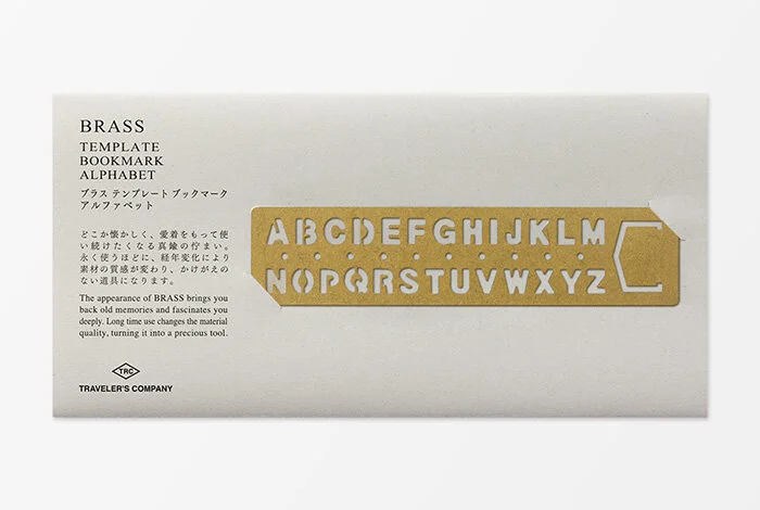 Traveler's Brass Template Bookmark Alphabet - 2.jpg
