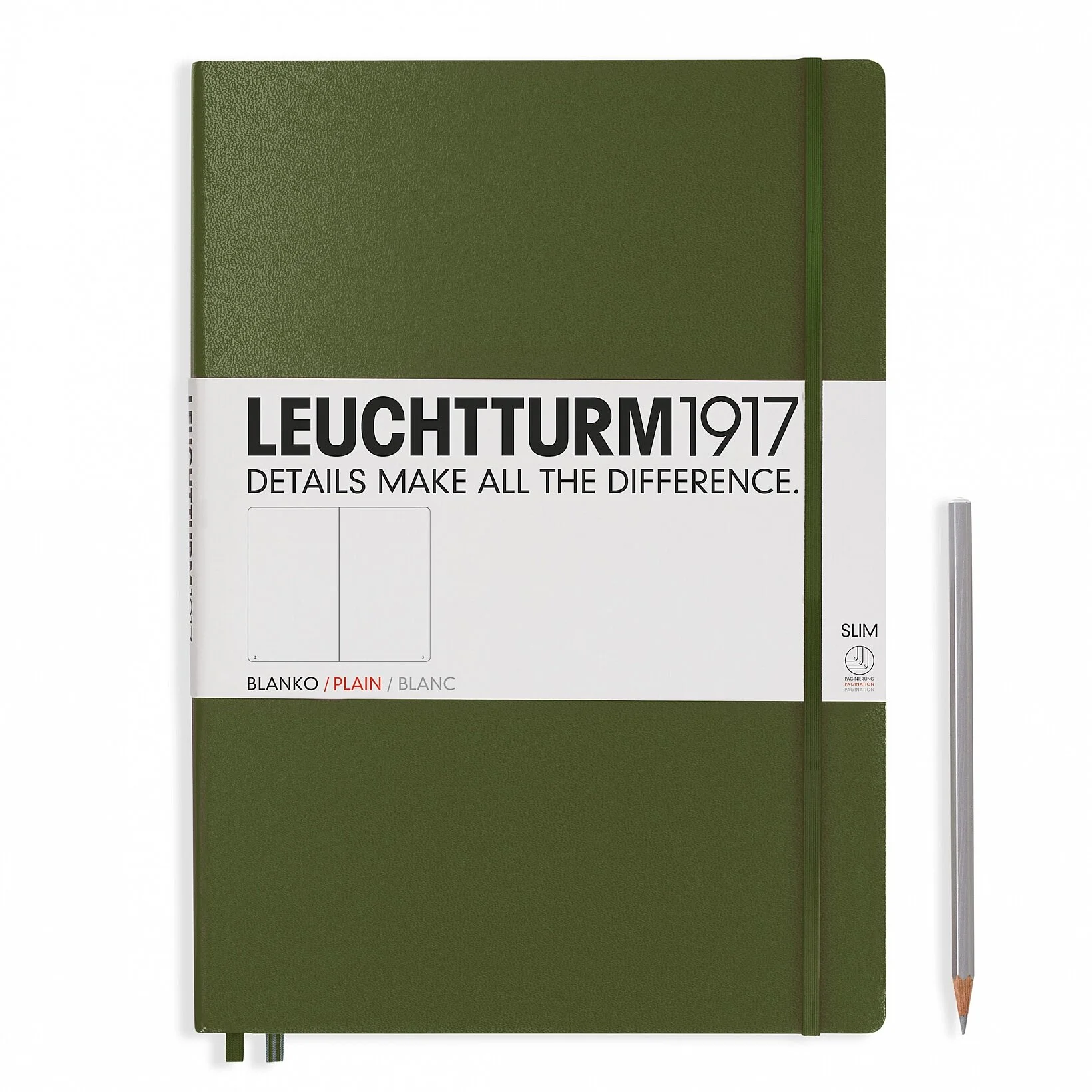 Leuchtturm A4 Slim - Army.jpg
