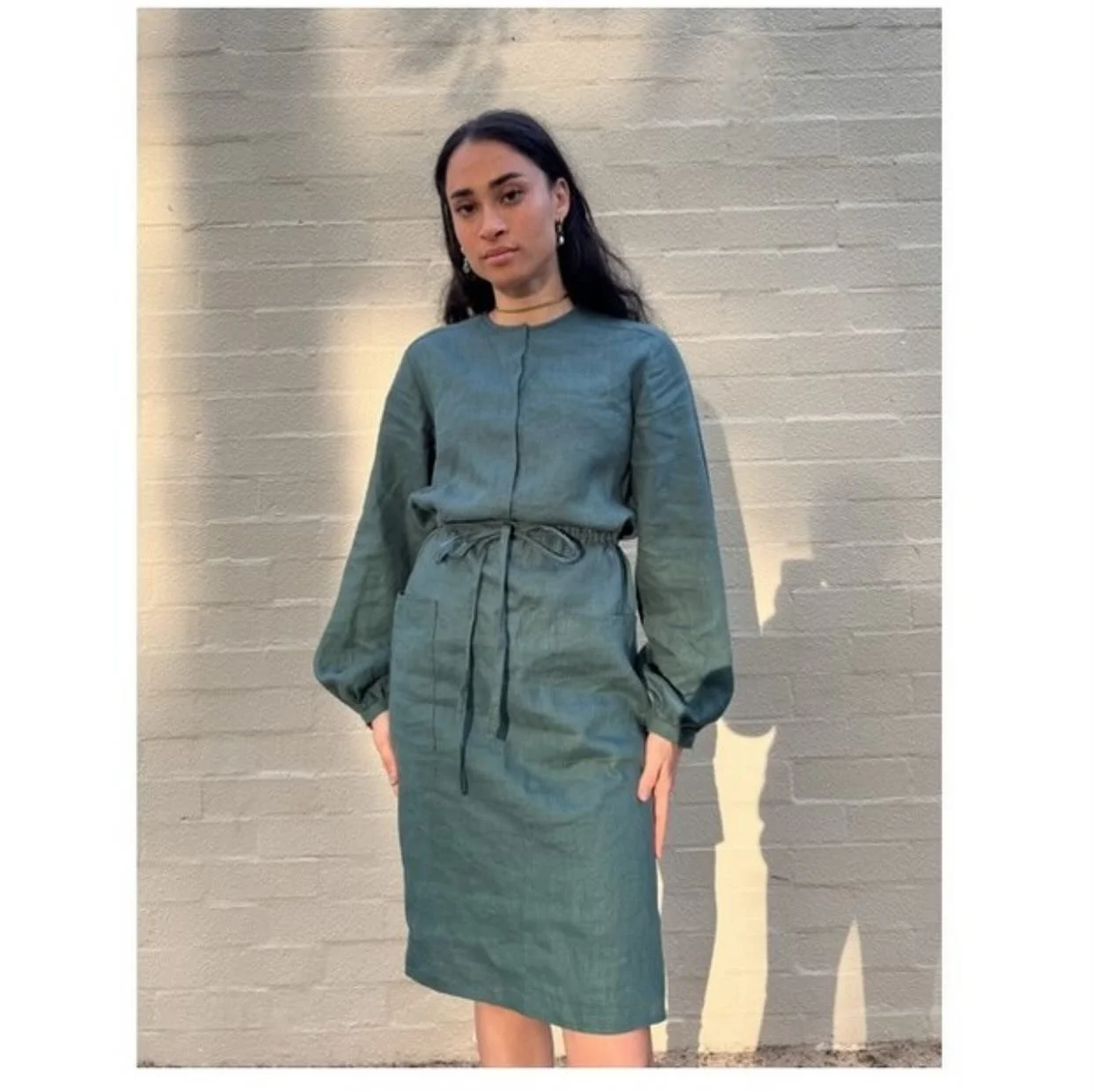 The Kesta Dress Sewing Pattern ☀️ plus perfect spring weather. Sun on your face. 
www.paperclothcut.com