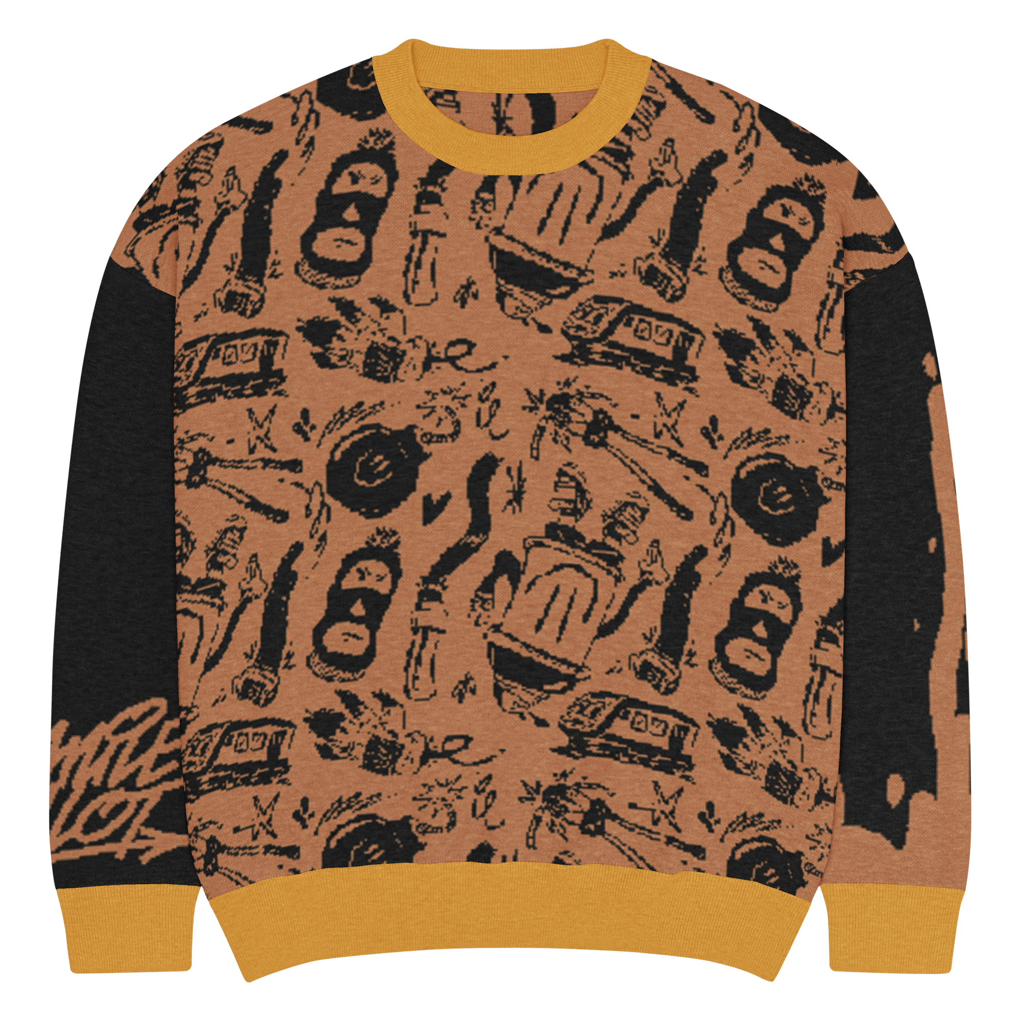 Vandal Season 01 Relaxed fit knitted crew neck sweater