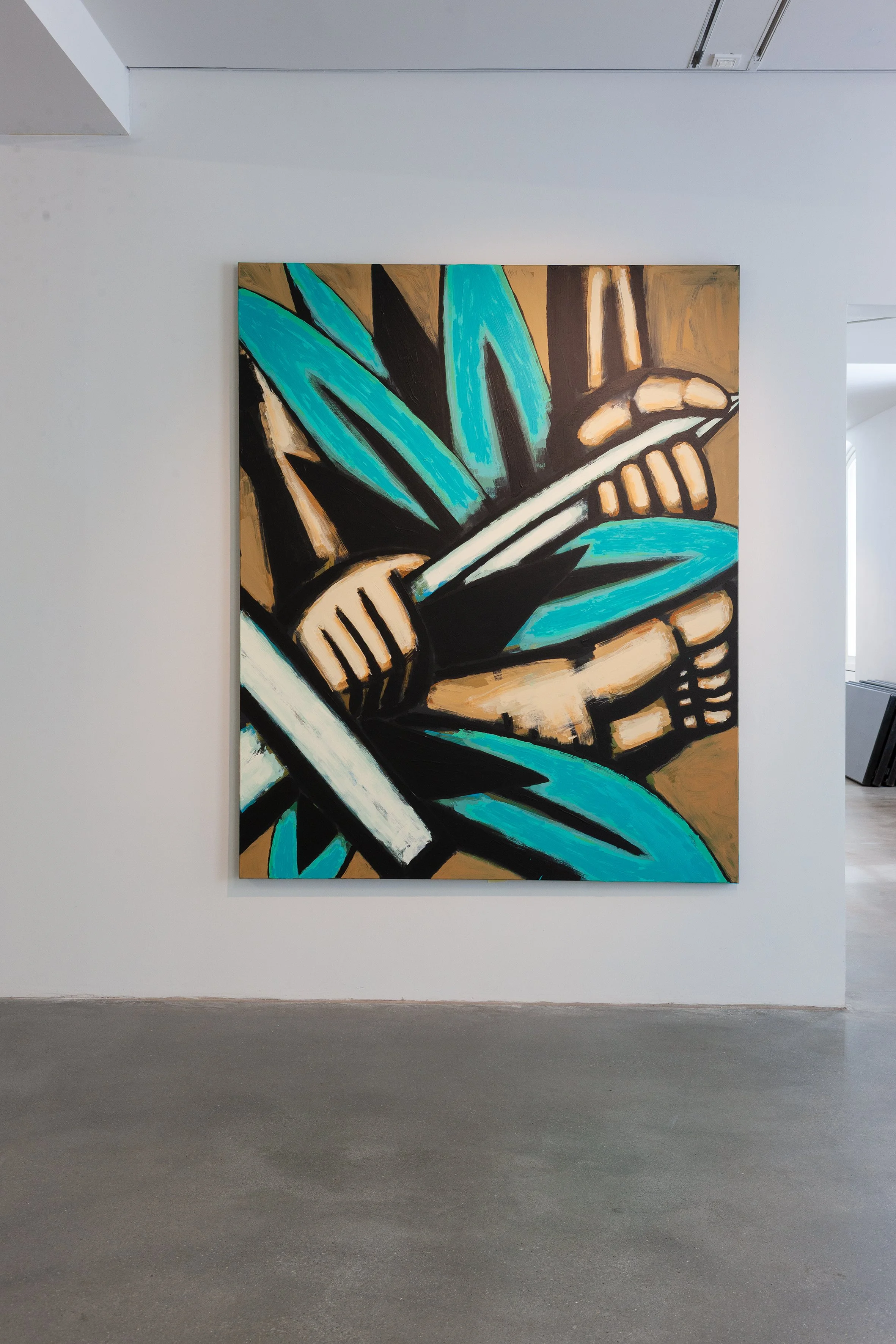 Hans-Hendrik Grimmling
Anmassung und Rettung I, 2025, Acryl auf Leinwand, 200 x 160 cm, Courtesy the artist