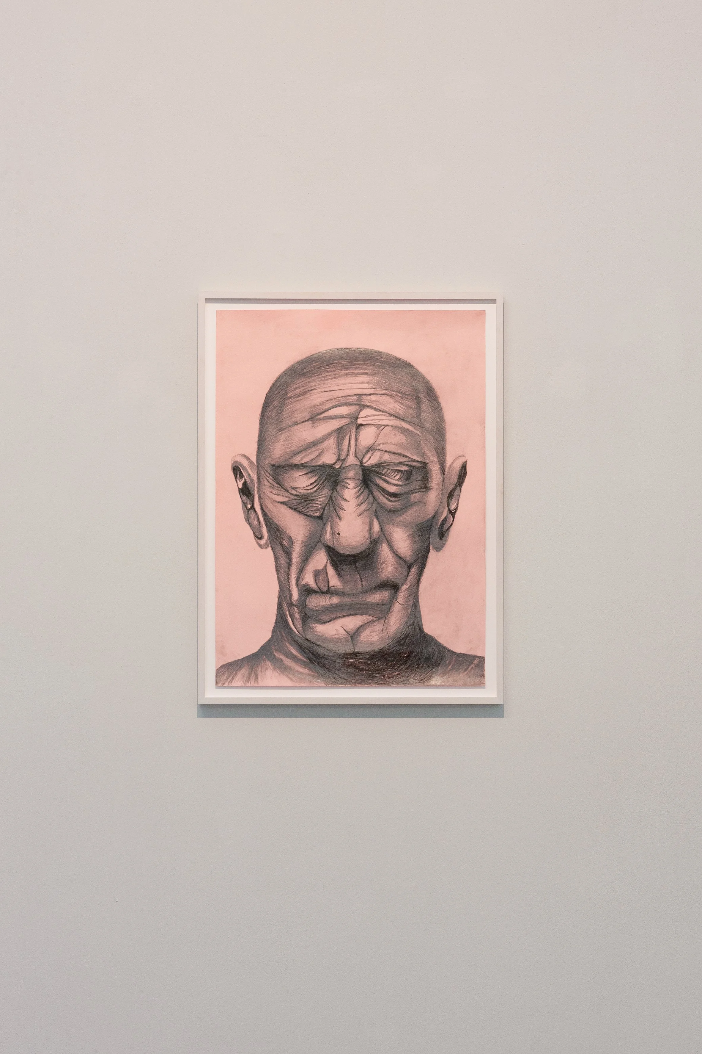 Victoria Heifetz
A portrait of a man, 2024, Mischtechnik auf Papier, 70 x 50 cm, Courtesy the artist