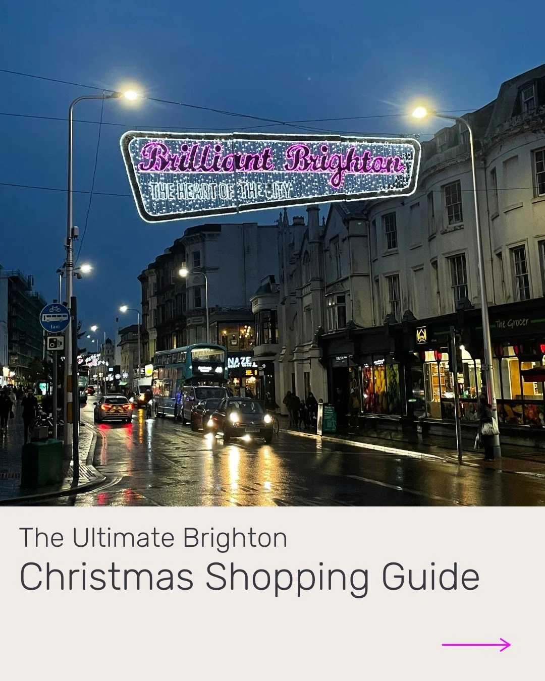 Brighton is the perfect place for Christmas shopping. There is no better feeling than walking through the bustling streets under the *very Brighton* Christmas lights ⭐ No need get on Amazon when there are so many amazing independent stores on your do