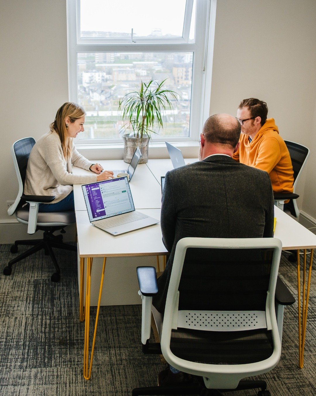 We have a gorgeous office available to rent!

The Lighthouse is a lovely private space for up to 4 people and is named for the abundance of light this room gets from its two big windows, with far reaching views over the North Laines to the south down