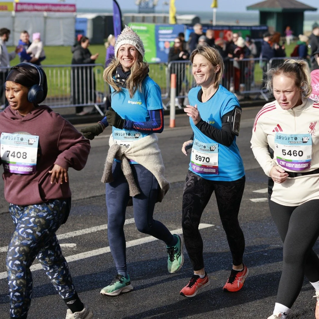 On Sunday 4th of April, our WRAP Co-founders  Ed and Sarah took on the Brighton 10K @brightonmarathonweekend alongside the incredible team at @brightpip_charity! 🏃&zwj;♀️🏃&zwj;♂️

Together, they helped raise an raised over FIFTEEN THOUSAND POUNDS t