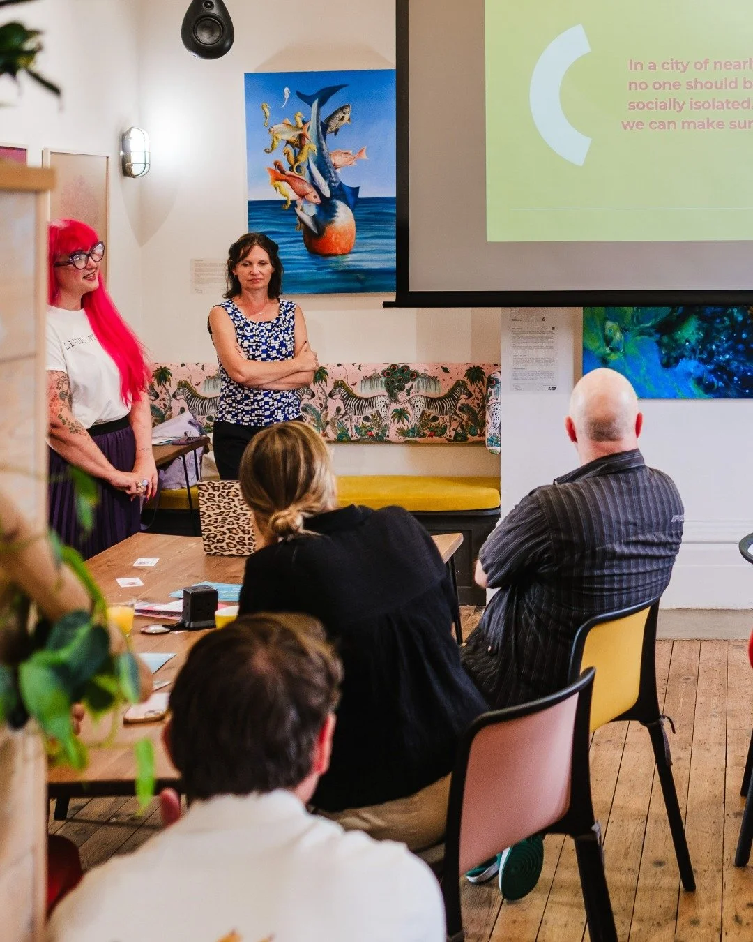 At our last Community Breakfast, we had the pleasure of hosting Brighton and Hove's loneliness and social health charity @hellotogetherco!

Together Co's mission stands at the root of every community's ecosystem: creating connections between people. 
