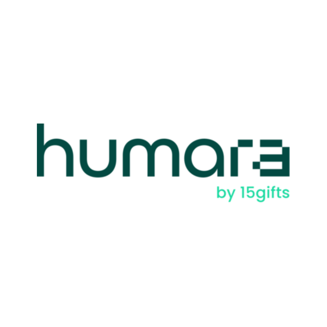 dark green circle with humara written in pale yellow