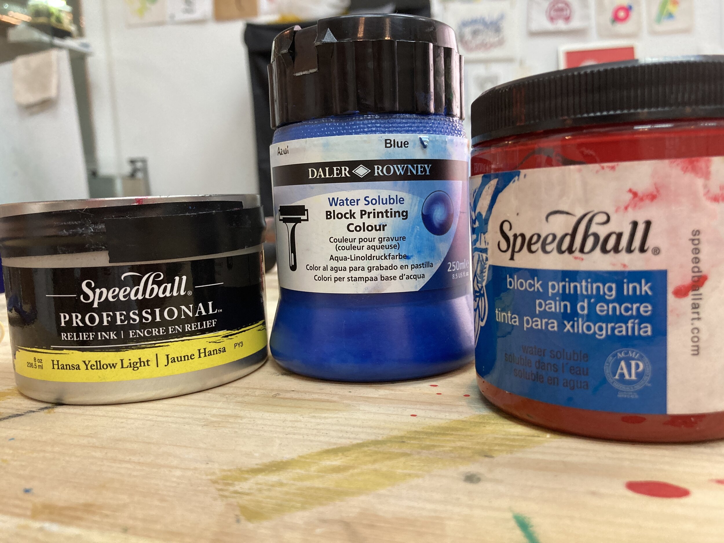 Various type of inks for different medium or application.