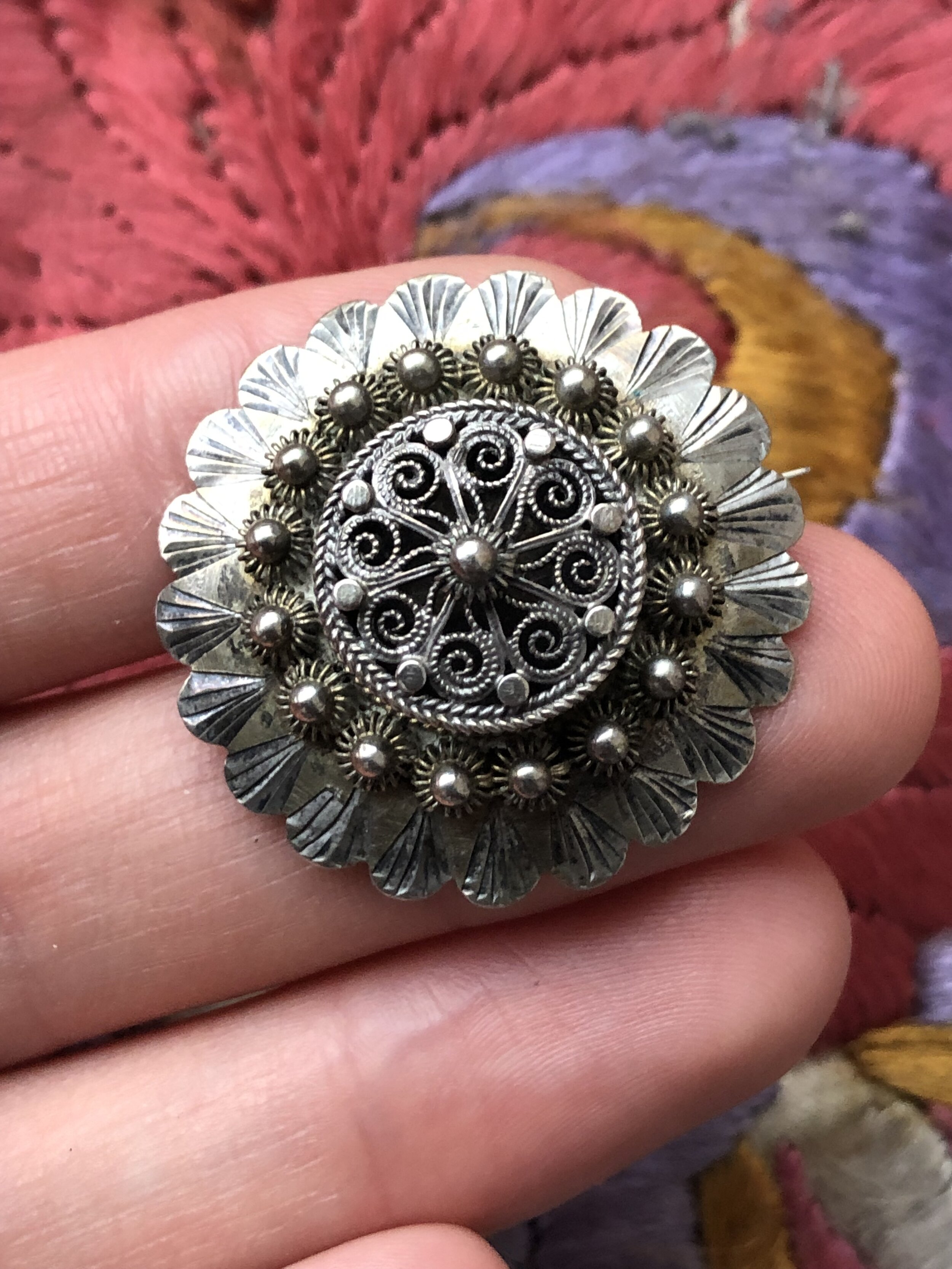 Rare Early David Andersen "Christiania" Brooch c. 1885.