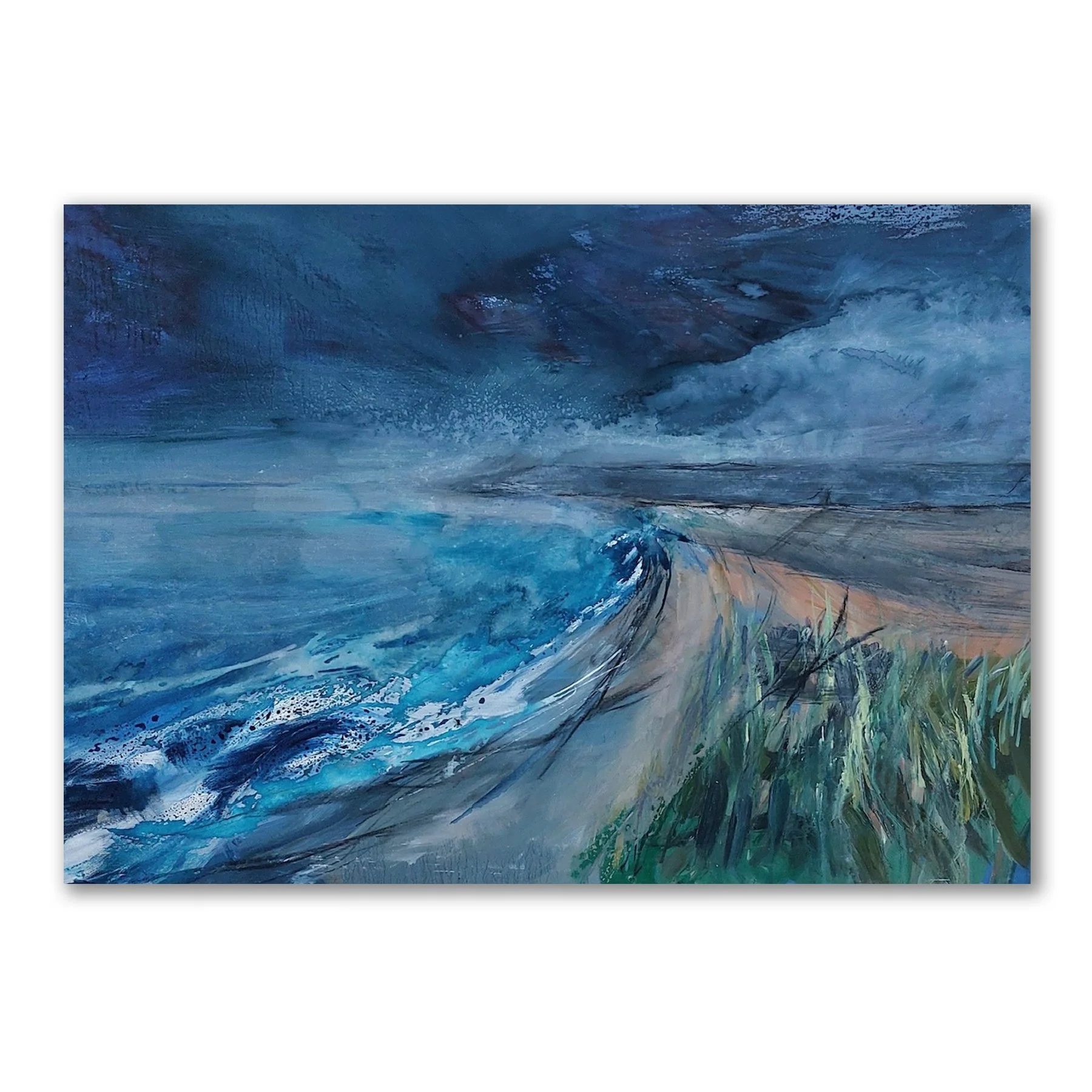 Perranporth Storm by Margaret-Micklewright
