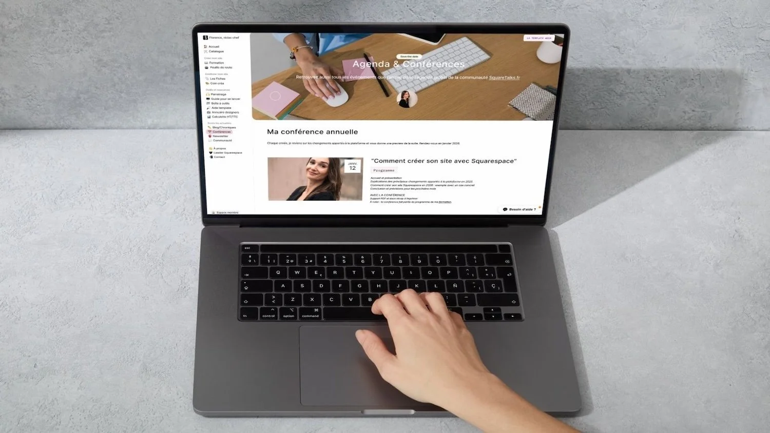 Conférence annuelle - comment faire son site Squarespace