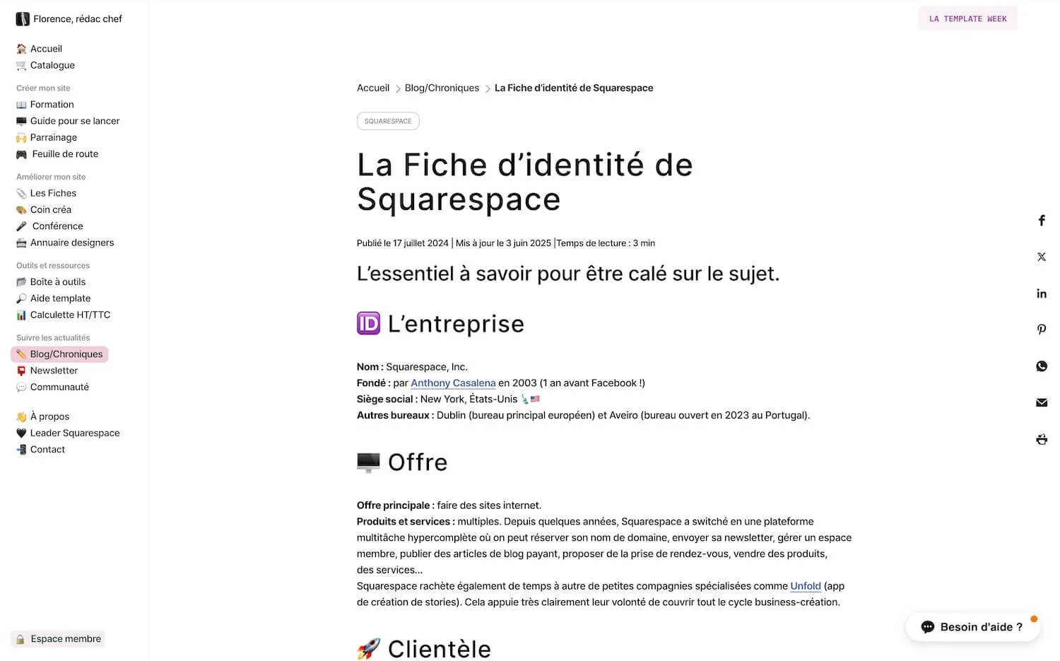  Le Widget "  Boutons de partage social  " 