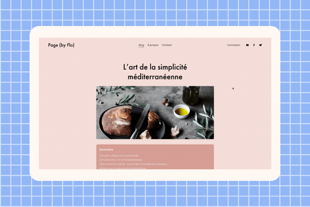 Page - Ajouter un sommaire aux billets de blog