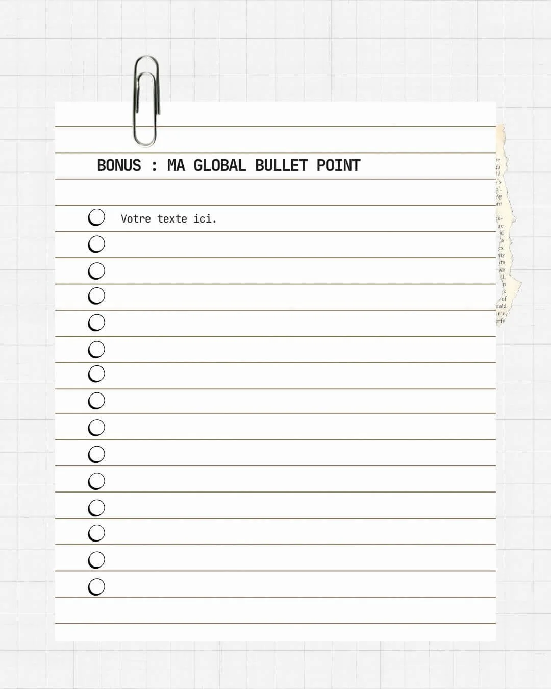 Modèle Canva Liste 2026
