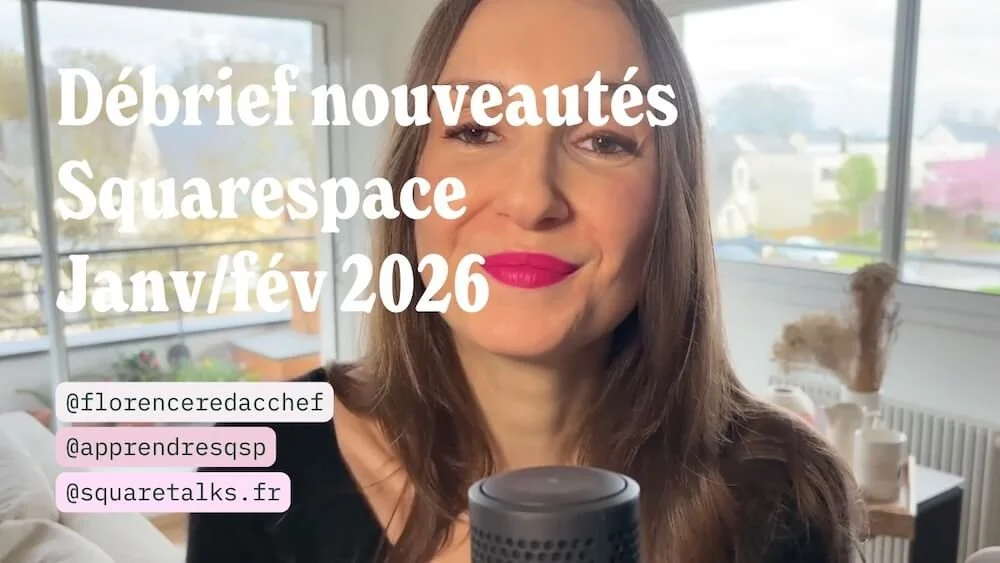 Filtres, mini-panier… Nouveautés Squarespace de janvier/février 2026
