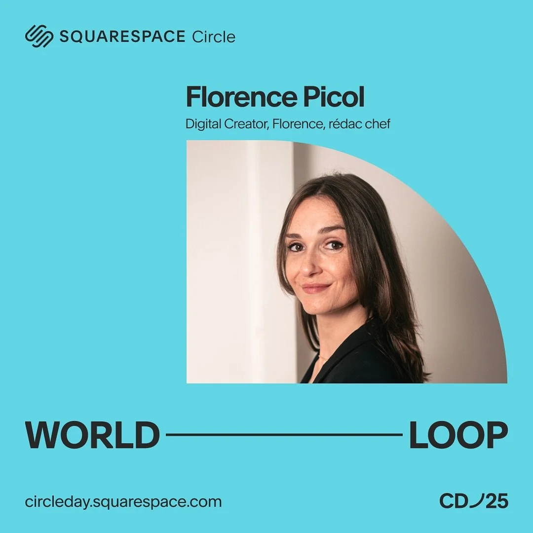 L&rsquo;heure approche ! Retrouvez &agrave; 11h ce matin Florence de @florenceredacchef pour la conf&eacute;rence sp&eacute;cialement en fran&ccedil;ais de la World Loop de @squarespace : &laquo;&nbsp;Design with buddies&nbsp;&raquo; 🇫🇷
#circleday2