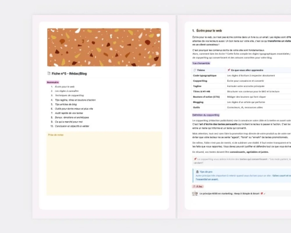Preview Fiche n°5 - Rédac/blog