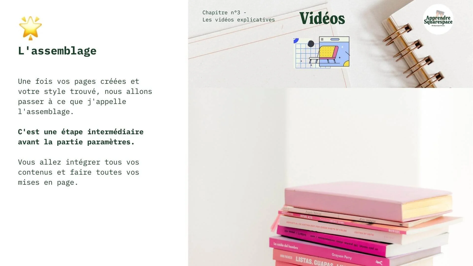 L’assemblage (12 pages + 26min tuto)