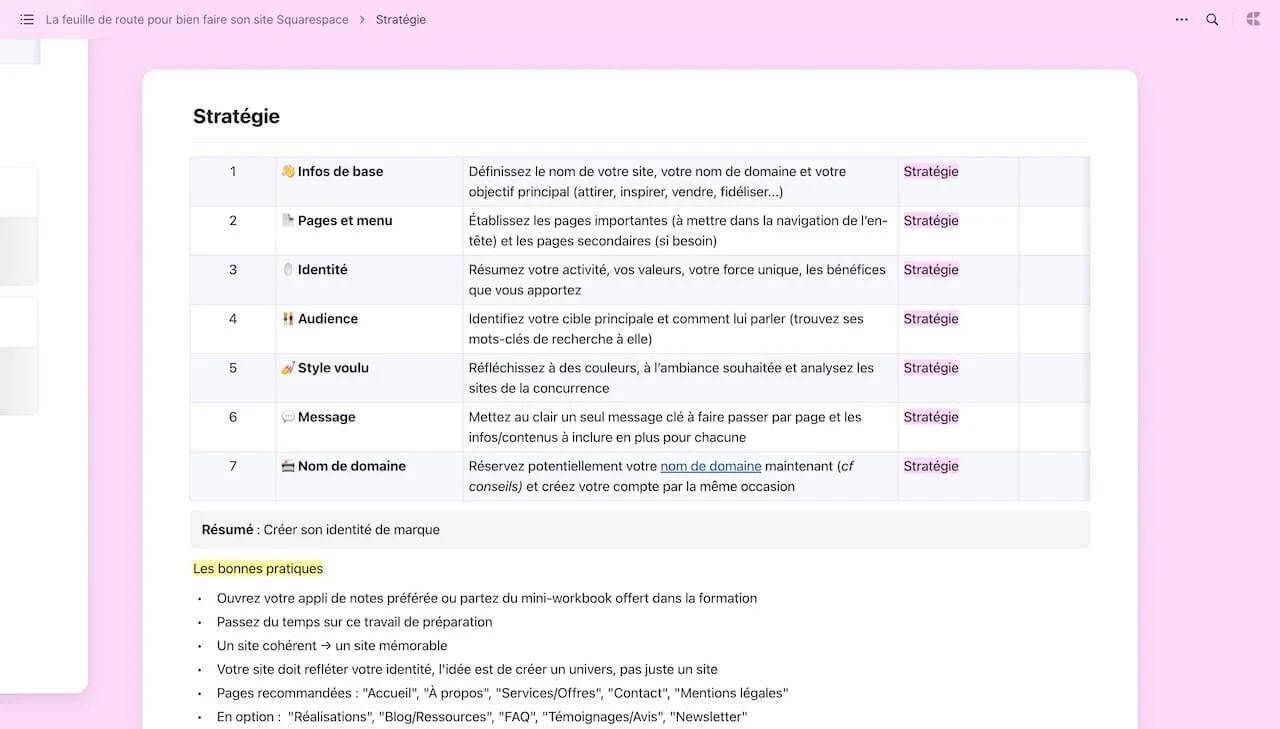 Phase 1 : Stratégie