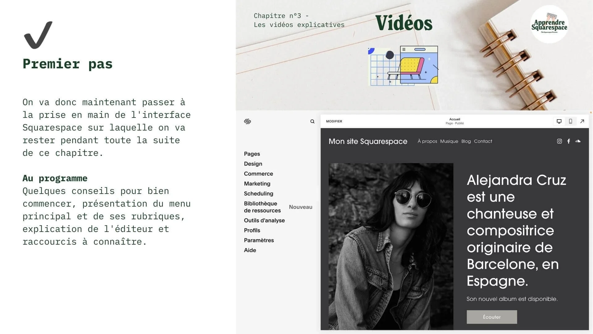 Premier pas - Découverte de la plateforme (15 pages + 8min tuto)