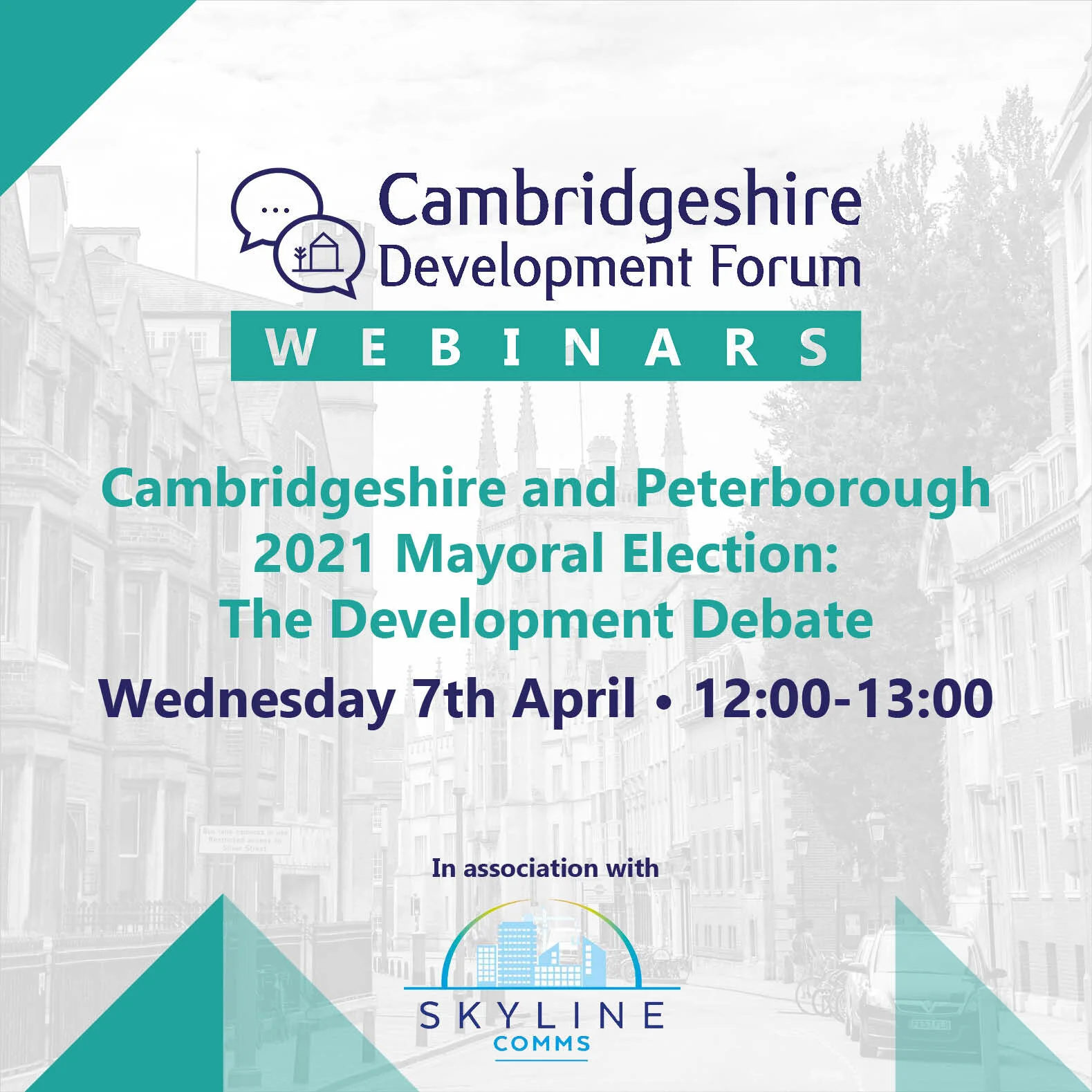 CDF Webinar: Cambridgeshire and Peterborough 2021 Mayoral Election: The Development Debate