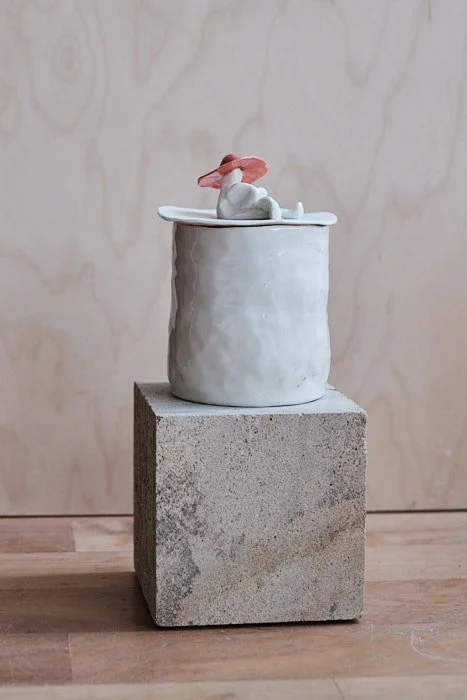 file STUDIO ROKA - porcelain pinched lidded jar with a kolleg.jpg