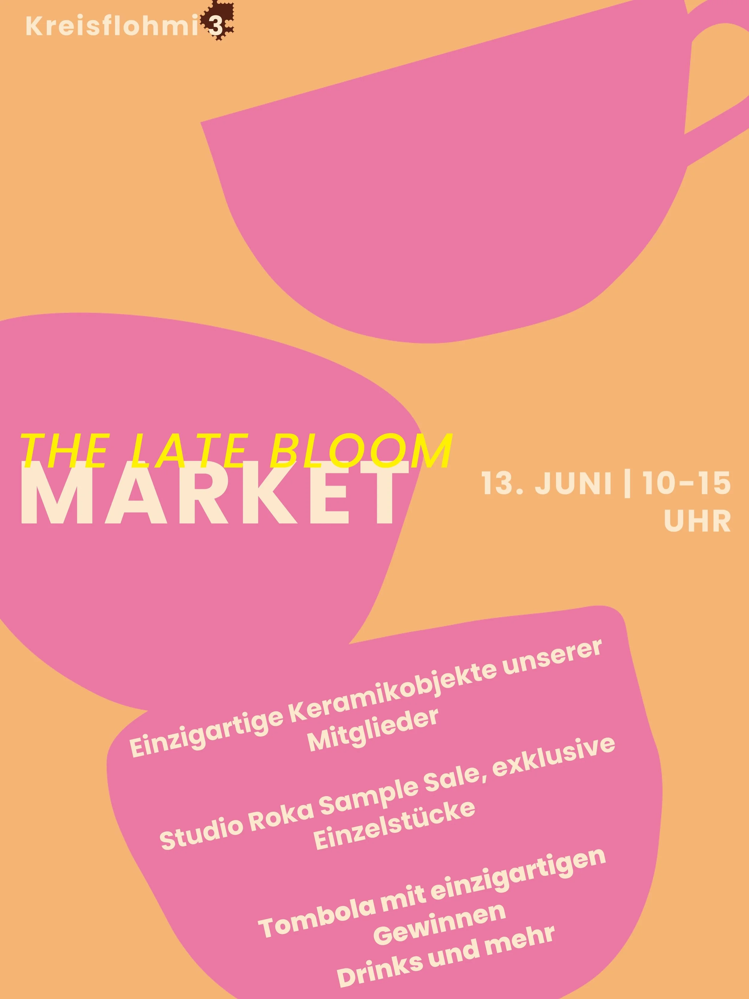 🎉 Es ist wieder soweit &ndash; Kreisflohmi Kreis 3!

Am 13. Juni ist es endlich so weit: Der Kreisflohmi kommt zur&uuml;ck und wir sind dabei! 🛍️
Gemeinsam mit unseren Clanster*innen veranstalten wir einen Keramikmarkt direkt bei uns an der Seebahn