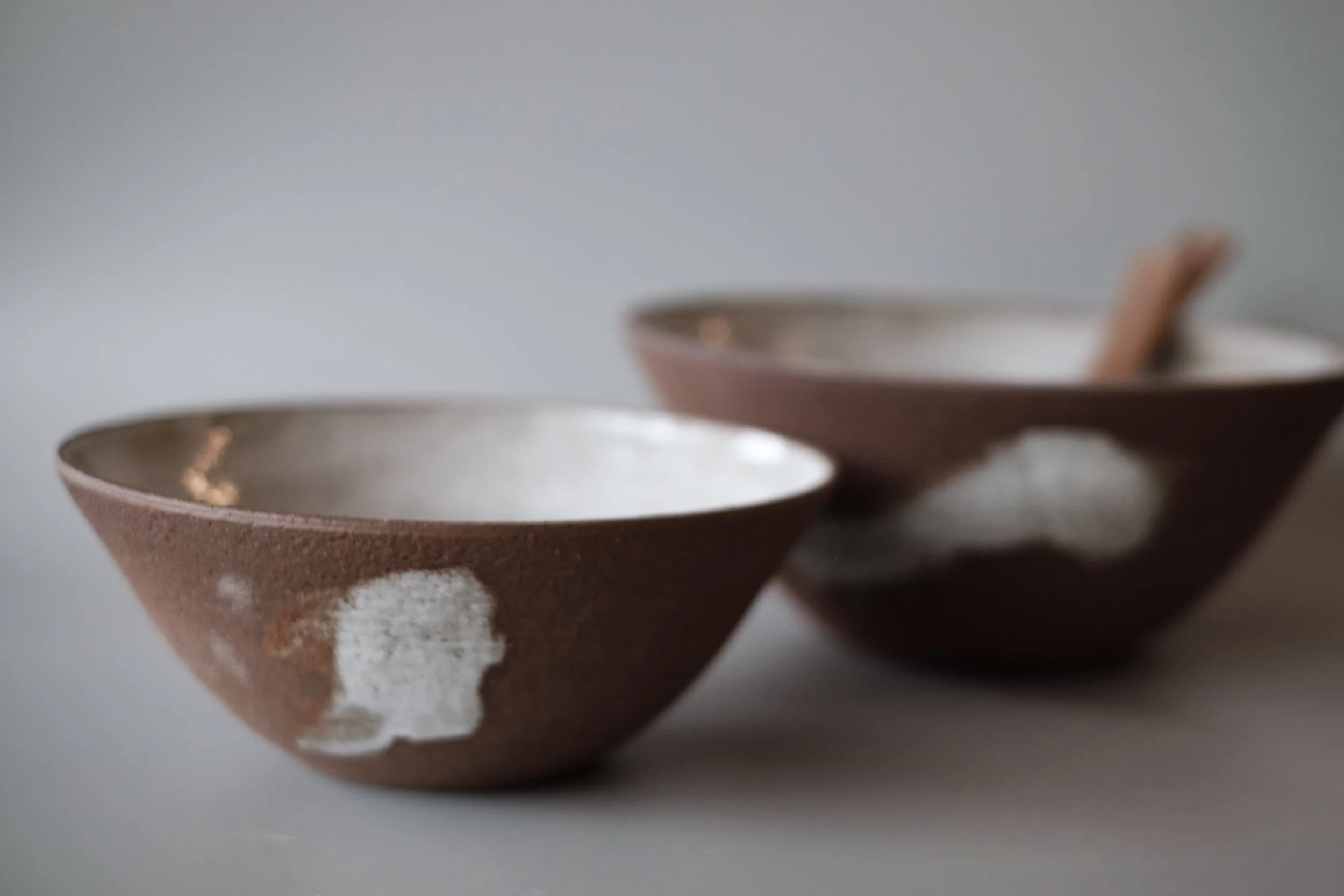 file STUDIO ROKA  - SERVING SALAD BOWL RED BRUSHSTROKE.jpg