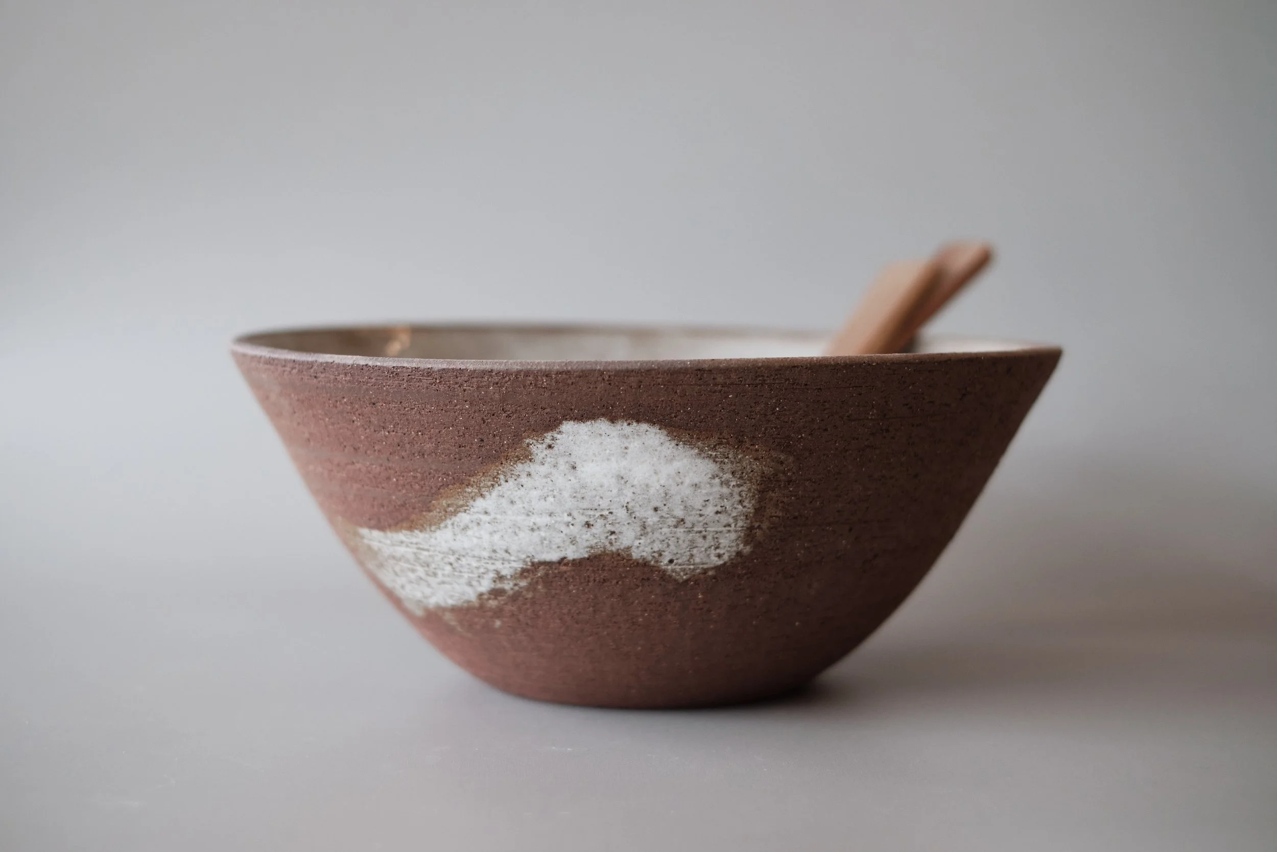 file STUDIO ROKA  - SERVING SALAD BOWL RED BRUSHSTROKE 3.jpg