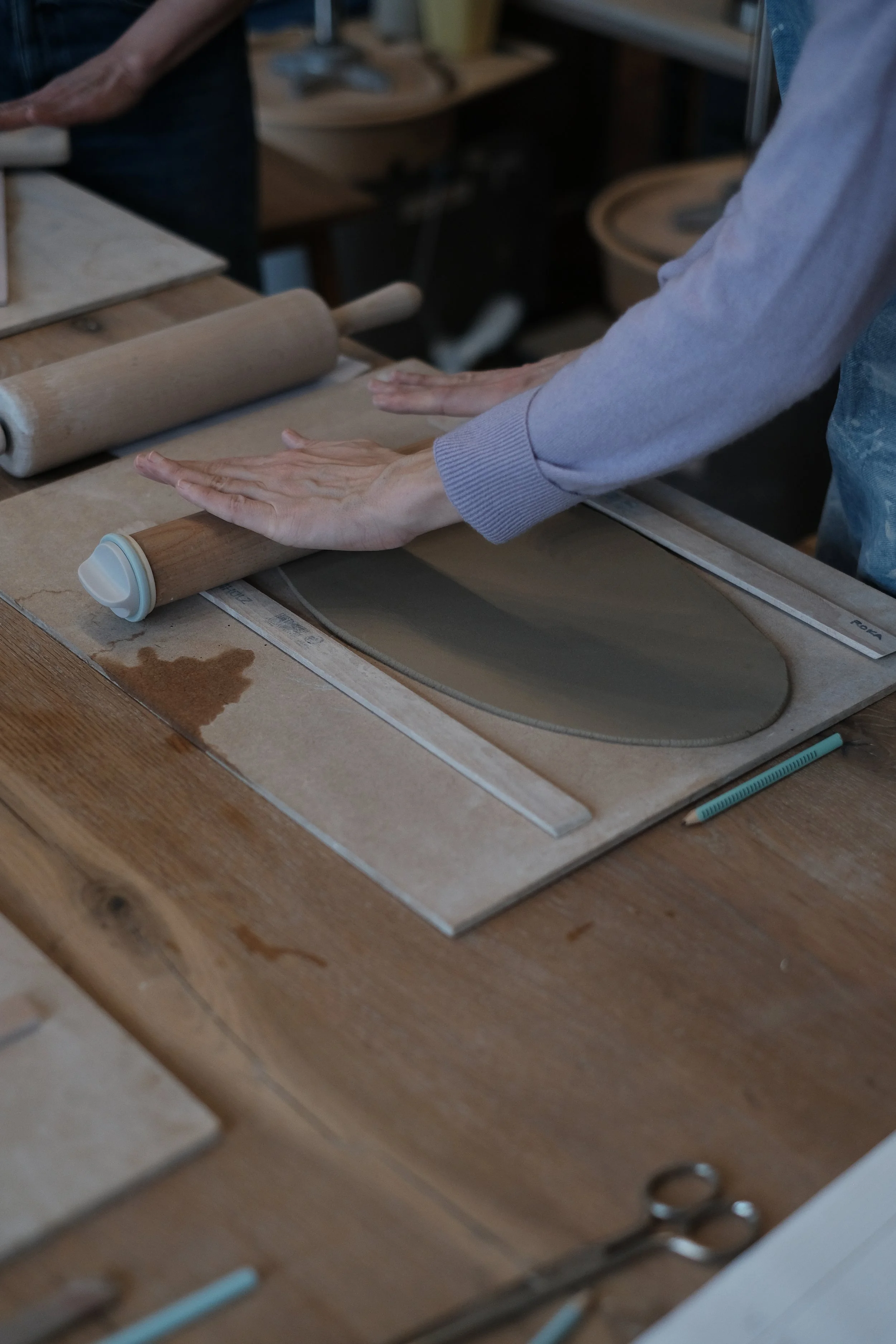 Handaufbau Open Atelier Studio Roka