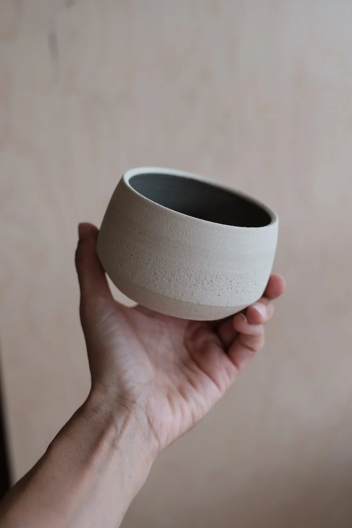 Sculptural Matcha Bowl & Ceramic Whisk Holder