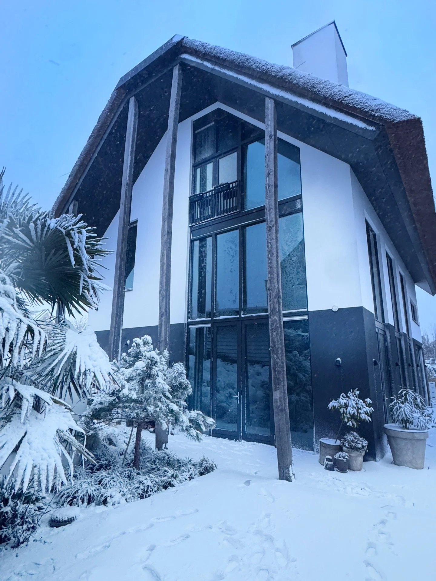 HOI 👋 

Winter vibes met een tropisch randje 🌴❄️

#snowart #wintermagic #unexpectedbeauty #mijnhuisindesneeuw2026