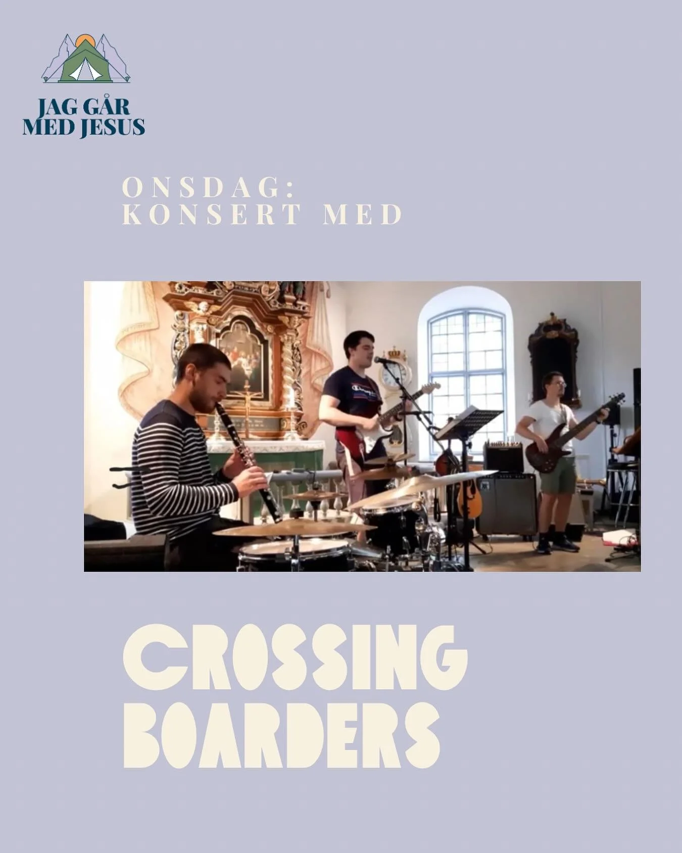 Ännu mer musik på lägret! Crossing boarders har konsert på onsdag!
