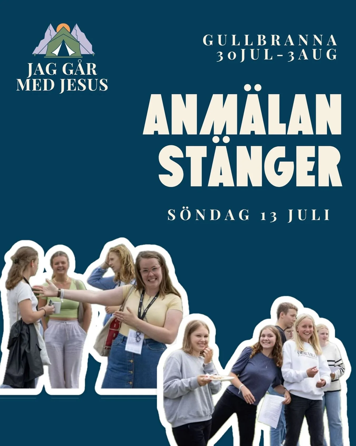 Anmälan stänger på söndag!
Så anmäl dig, om du inte redan gjort det!