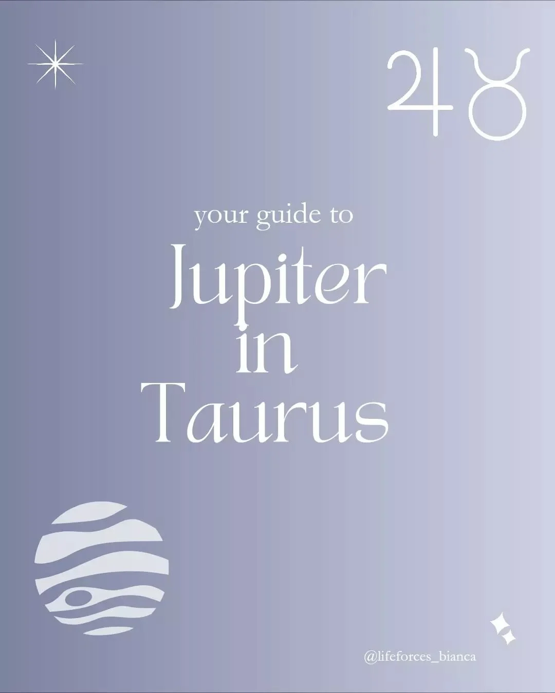 𝐉𝐮𝐩𝐢𝐭𝐞𝐫 𝐢𝐧 𝐓𝐚𝐮𝐫𝐮𝐬 ♃ ♉︎ - 𝐌𝐚𝐲 𝟏𝟔, 𝟐𝟎𝟐𝟑 - 𝐌𝐚𝐲 𝟐𝟓, 𝟐𝟎𝟐𝟒
⠀
So much is happening astrologically this week, notably Jupiter moves into the sign of Taurus today! 
⠀
Swipe through for more information on how we're going to gr