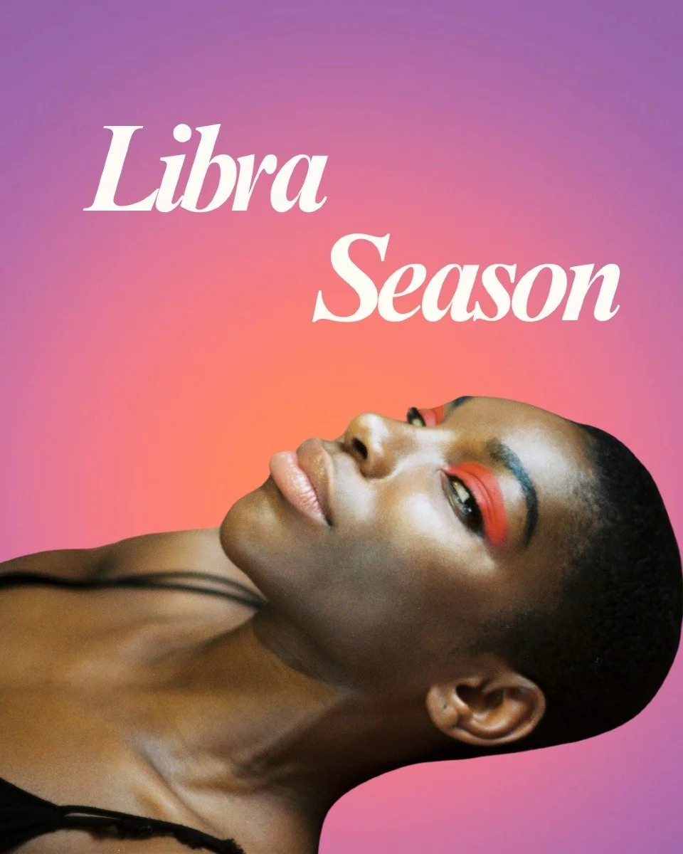 Welcome to Libra season! ⚖️
⠀
It's time for beauty, balance, and receiving.
For diplomacy, justice, and working it out on the remix. 
⠀
Swipe through to learn more about what Libra has got going on. ♎️
⠀
It's going to be an extra special Libra season