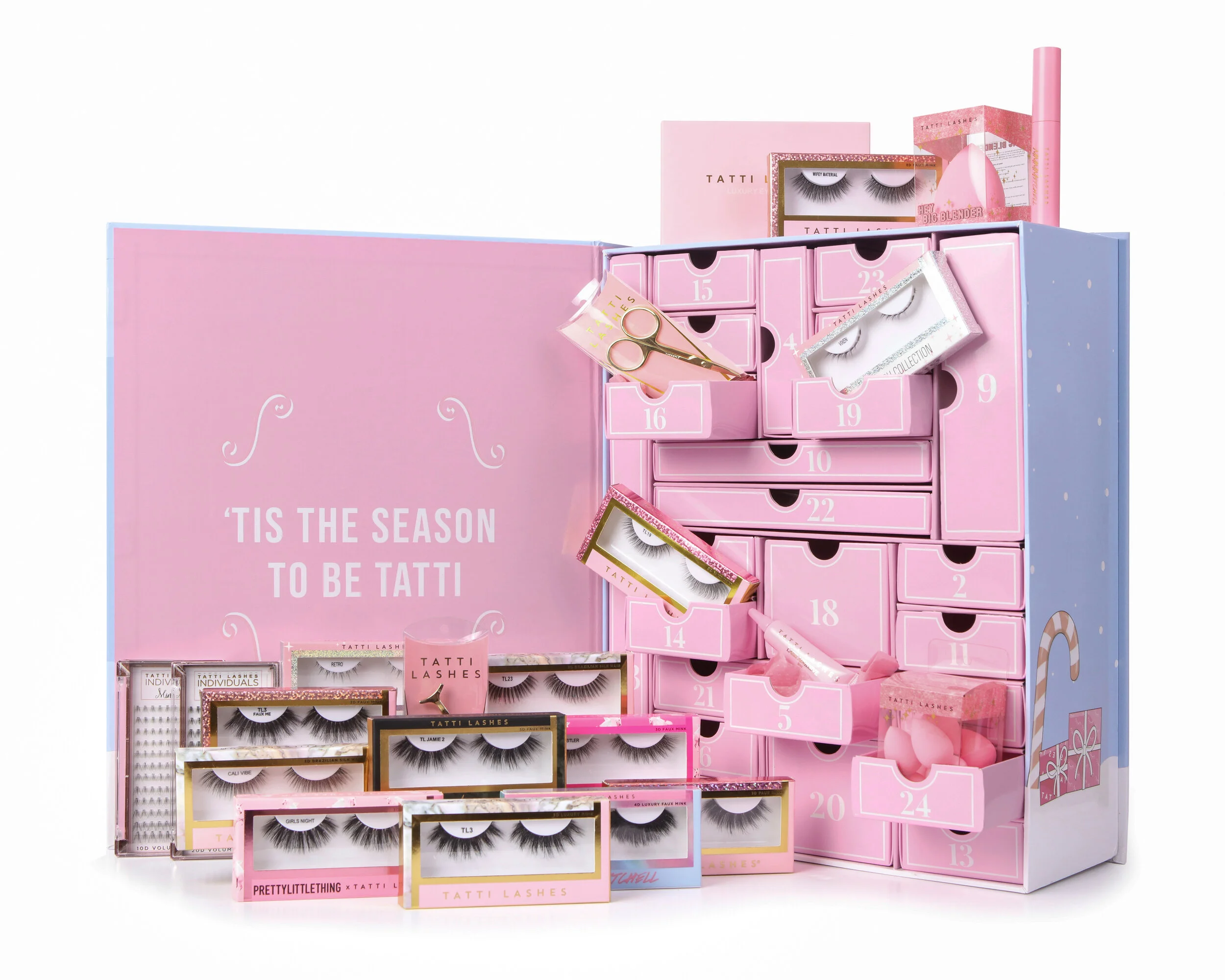 Tatti Lashes - advent calendar illustration