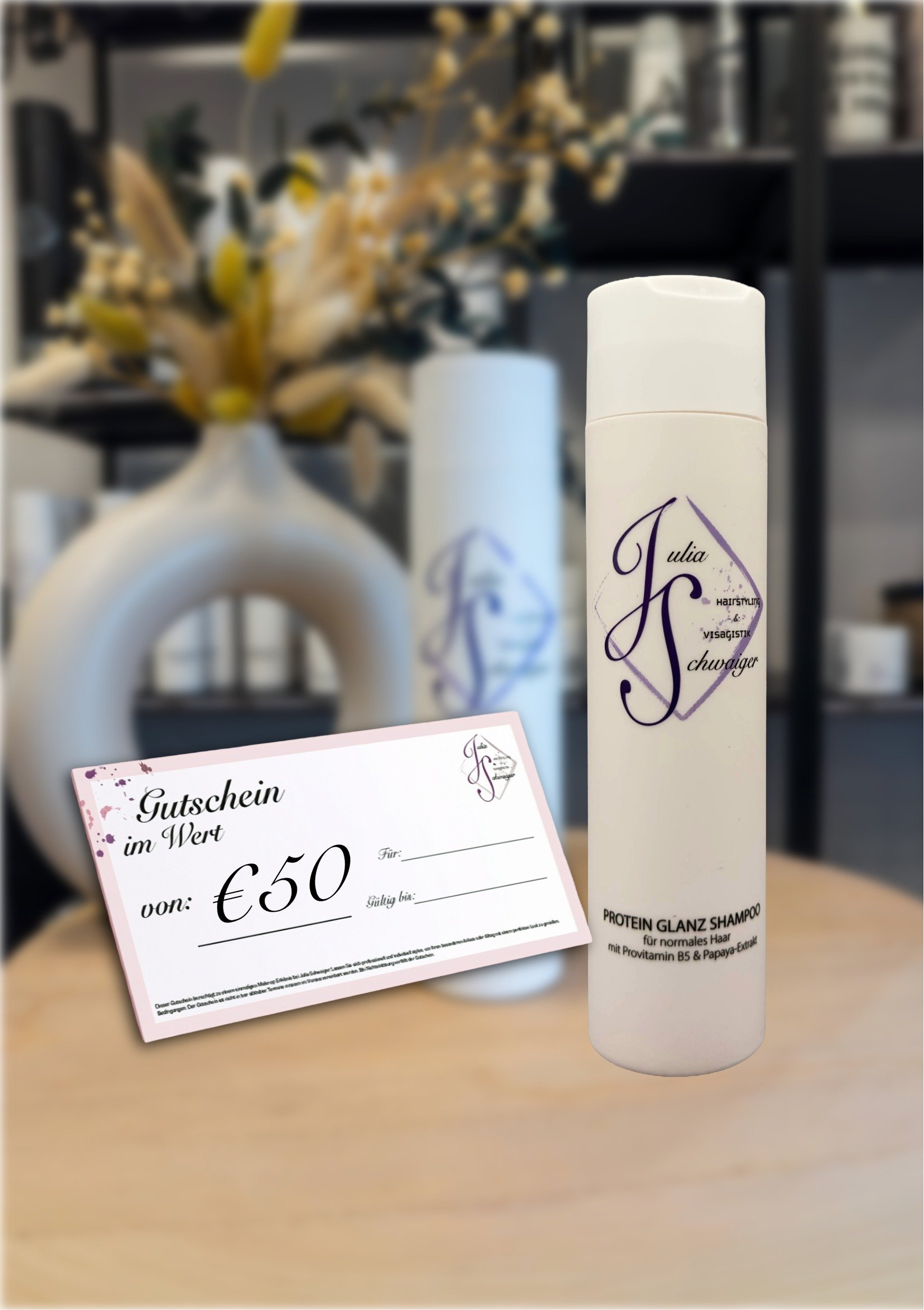 Weihnachts Gutschein 50€ + Gratis Shampoo