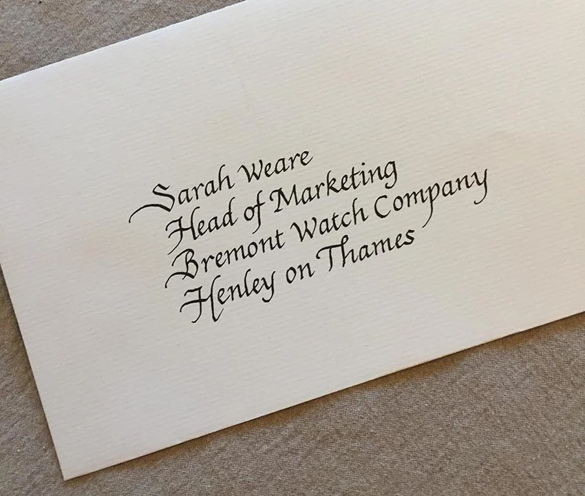 calligraphy envelope
