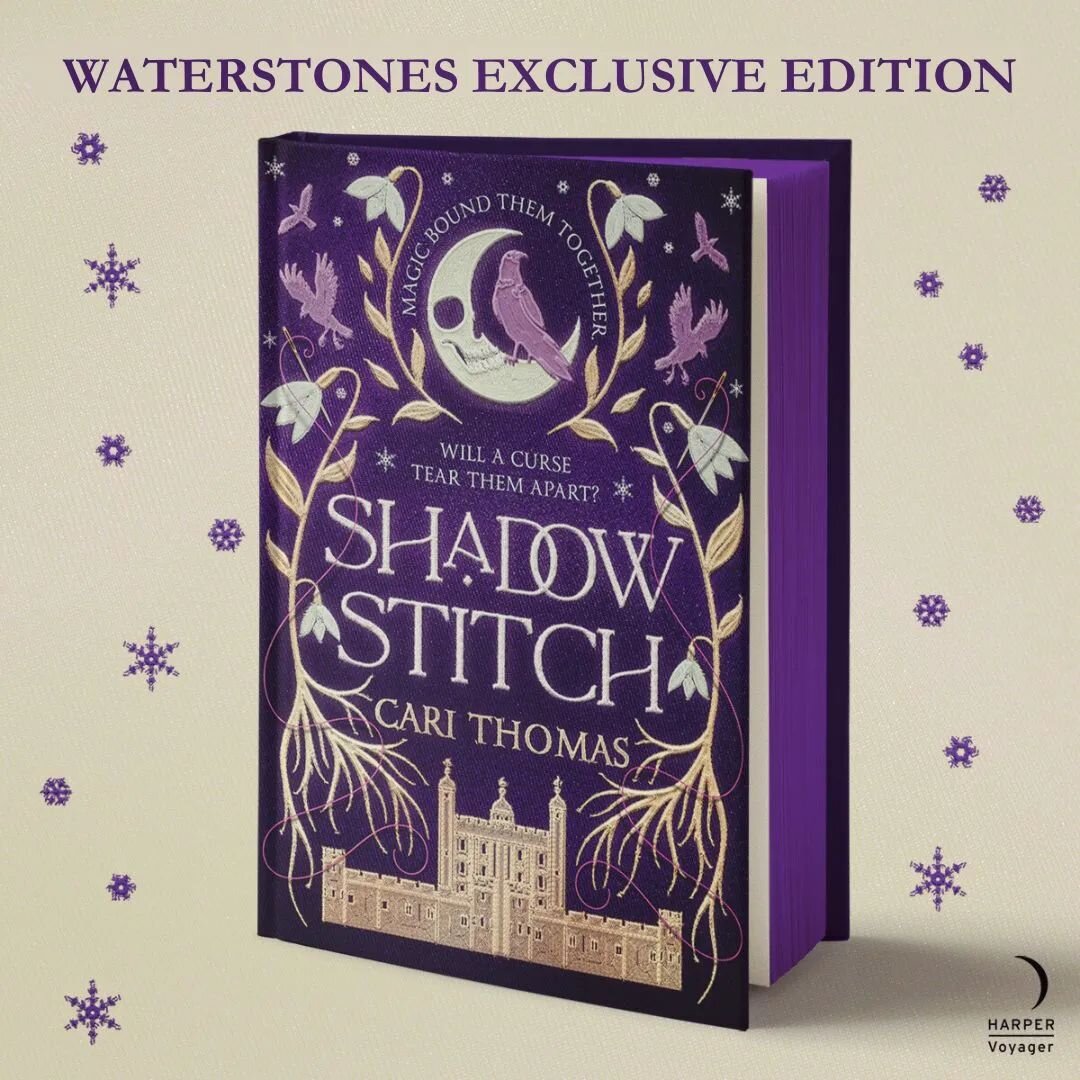 I was jumping for the bone moon when I heard the news that #Shadowstitch would get its own @Waterstones special edition complete with this sinfully purple sprayed edge 💜

Numbers are limited so pre-order if you want to get yourself a copy (link in m
