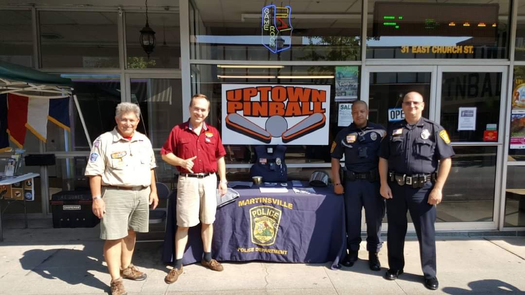 Martinsville Police Department and Uptown Pinball