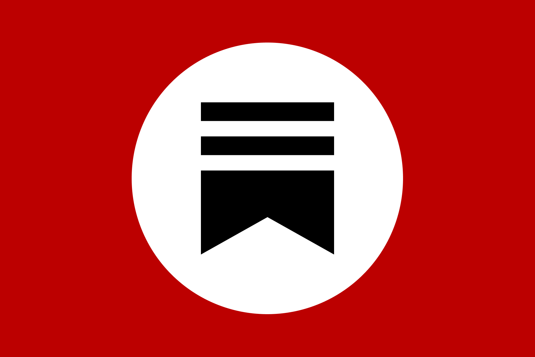 Het Substack-logo in een swastika-cirkel, zoals een hakenkruis.