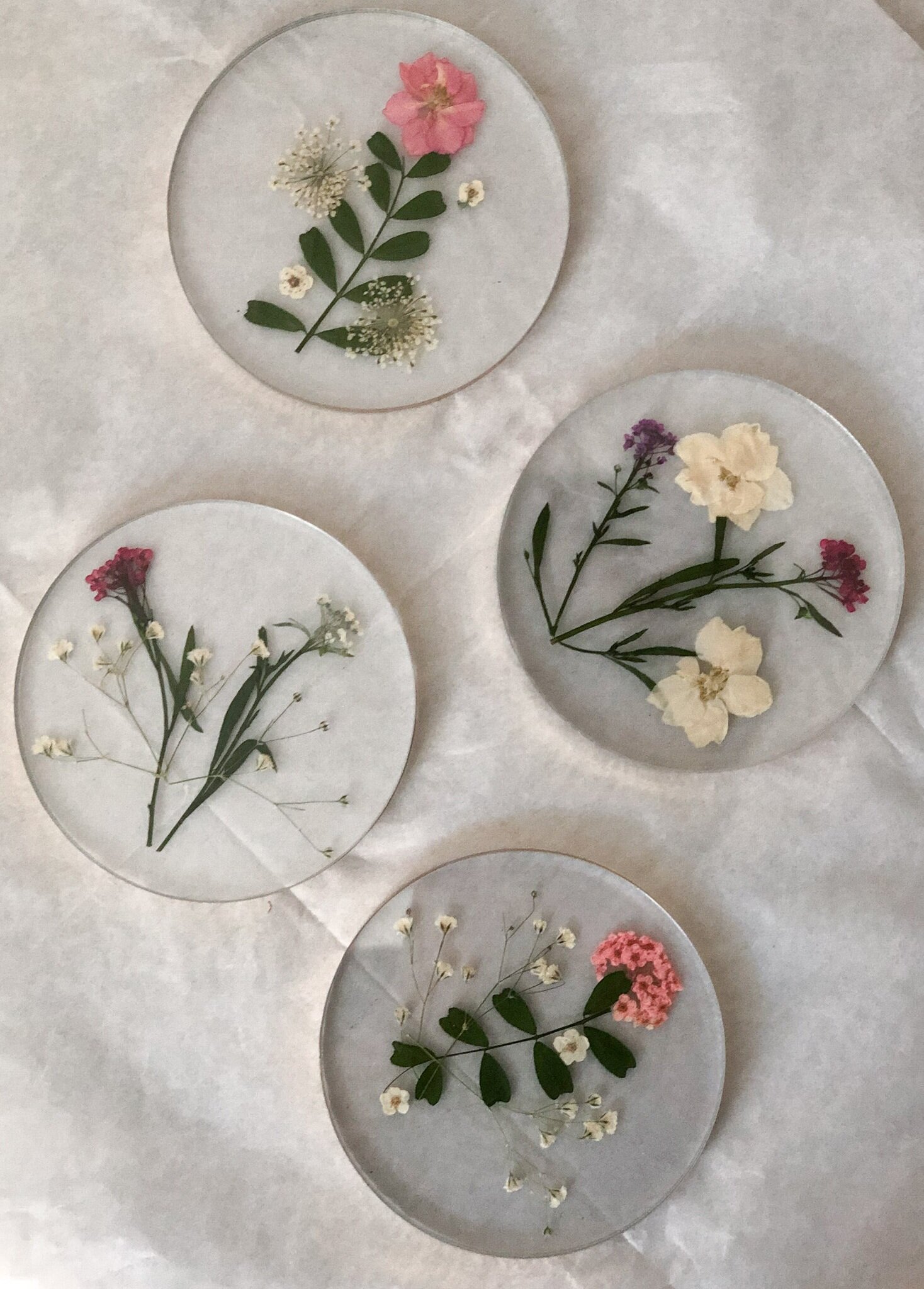 Handmade Floral Coaster